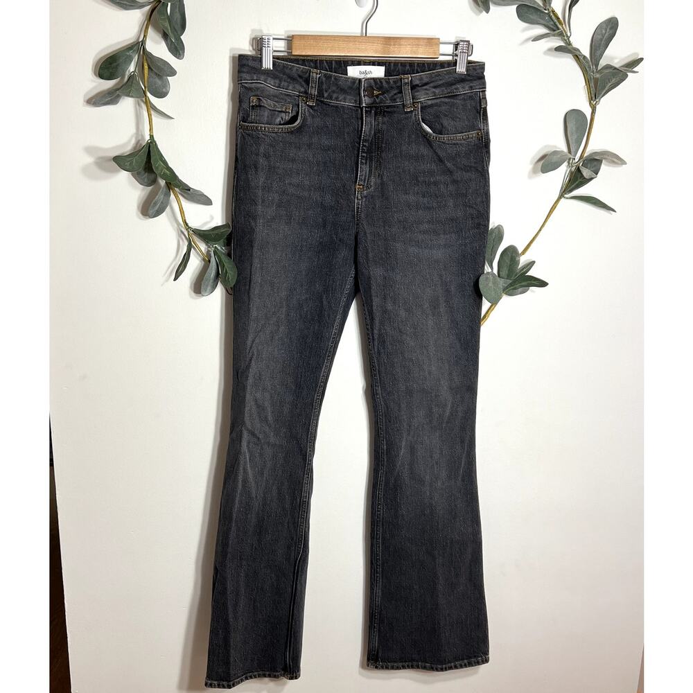 ba&sh Washed Black Bootcut Jeans